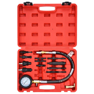 Kit Tester di Compressione 12 pz per Motori Diesel 210556