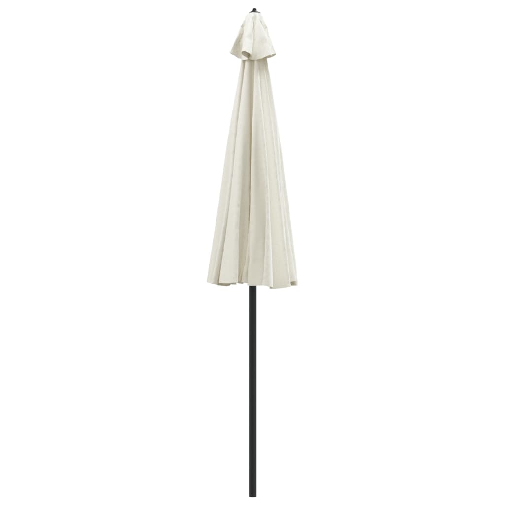 Ombrellone da Esterni Palo in Alluminio 270 cm Bianco Sabbia 47305