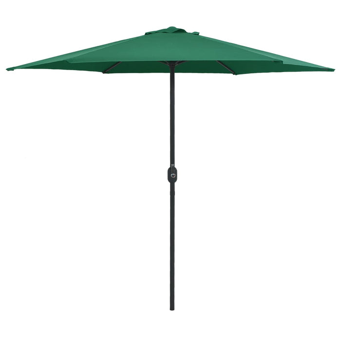 Ombrellone da Esterni con Palo in Alluminio 270x246 cm Verde