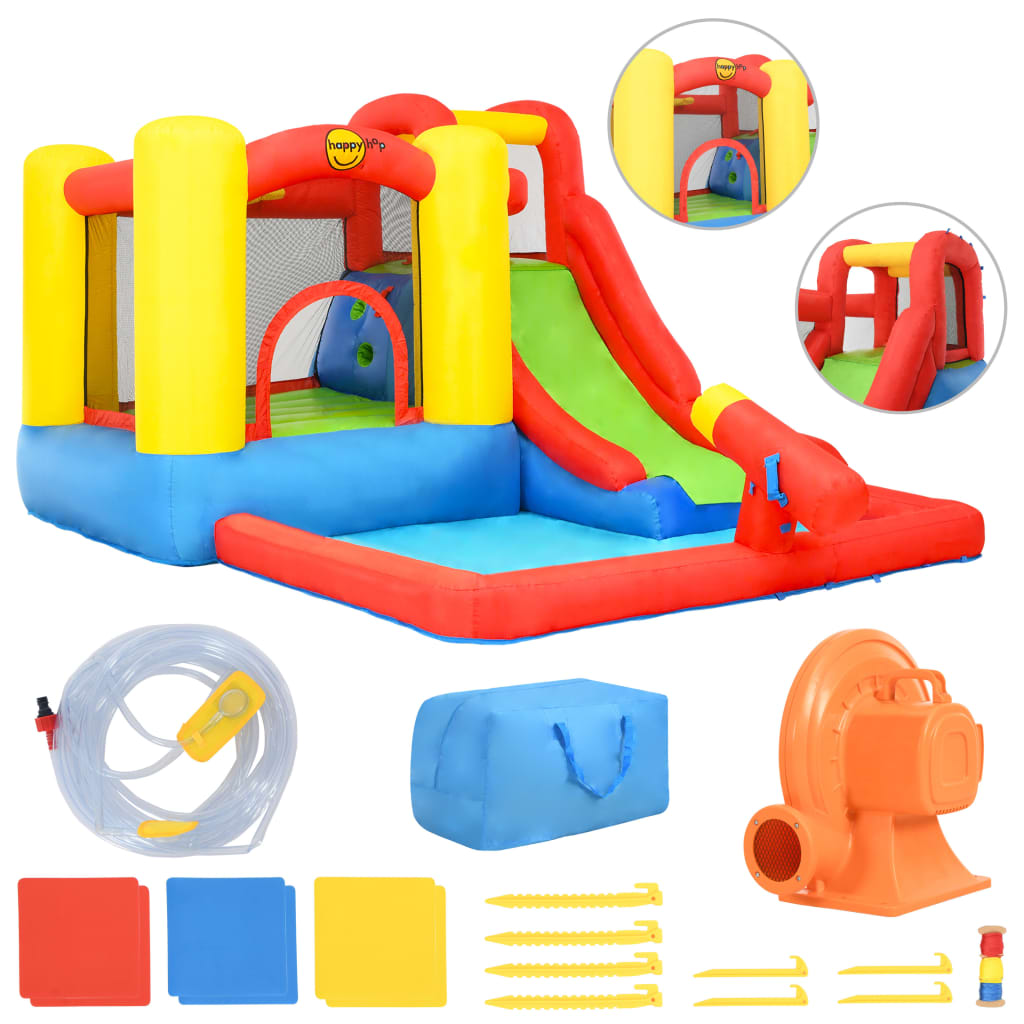 Happy Hop Gonfiabile con Scivolo e Piscina 350x280x190 cm PVC 92200