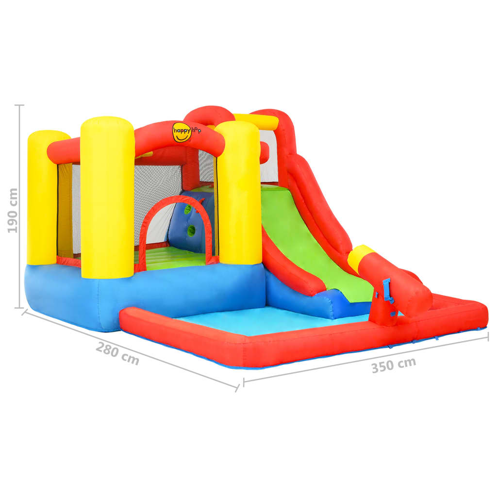 Happy Hop Gonfiabile con Scivolo e Piscina 350x280x190 cm PVC 92200