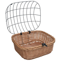 Cestino Anteriore Bici con Copertura 50x45x35cm Salice Naturale 170902