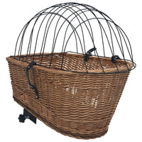 Cestino Posteriore Bici e Copertura 55x31x36cm Salice Naturale 170903