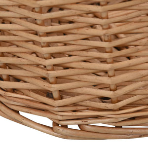 Cesta per Legna con Maniglie 78x54x34cm Salice Naturale cod mxl 68660