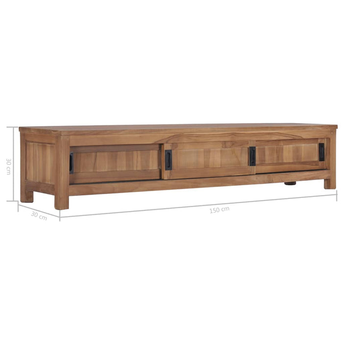 Mobile Porta TV 150x30x30 cm in Legno Massello di Teak cod mxl 10215