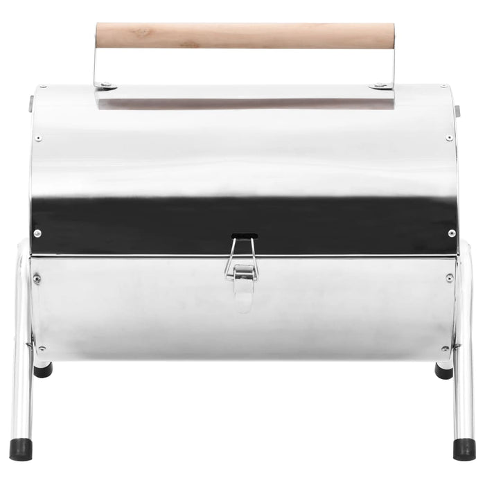 Barbecue da Tavolo Portatile in Acciaio Inox con Doppia Griglia cod mxl 67457