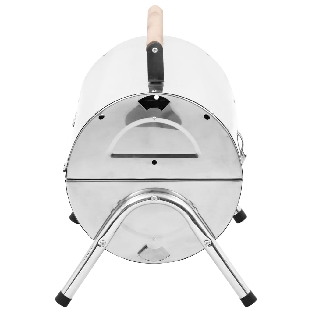 Barbecue da Tavolo Portatile in Acciaio Inox con Doppia Griglia cod mxl 67457