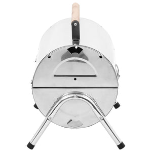 Barbecue da Tavolo Portatile in Acciaio Inox con Doppia Griglia cod mxl 67457