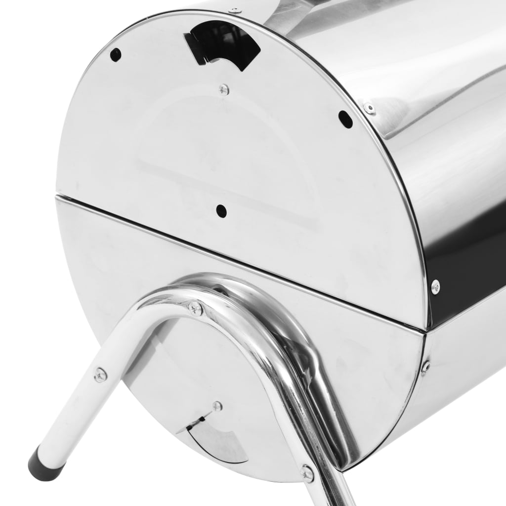 Barbecue da Tavolo Portatile in Acciaio Inox con Doppia Griglia cod mxl 67457