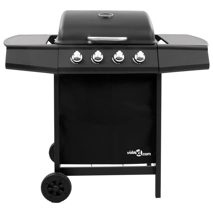 Griglia Barbecue a Gas con 4 Bruciatori Nera 48545