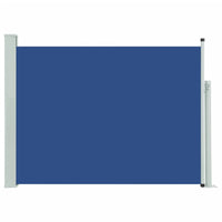 Tenda Laterale Retrattile per Patio 100x500 cm Blu 48384