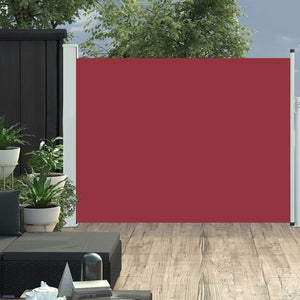 Tenda Laterale Retrattile per Patio 140x500 cm Rossa cod mxl 21557