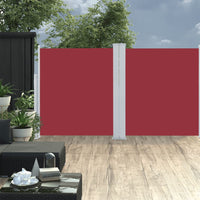 Tenda da Sole Laterale Retrattile Rossa 160x600 cm cod 10791