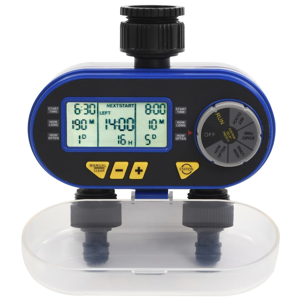 Timer per Irrigazione Automatico Digitale a Doppia Uscita cod mxl 48620