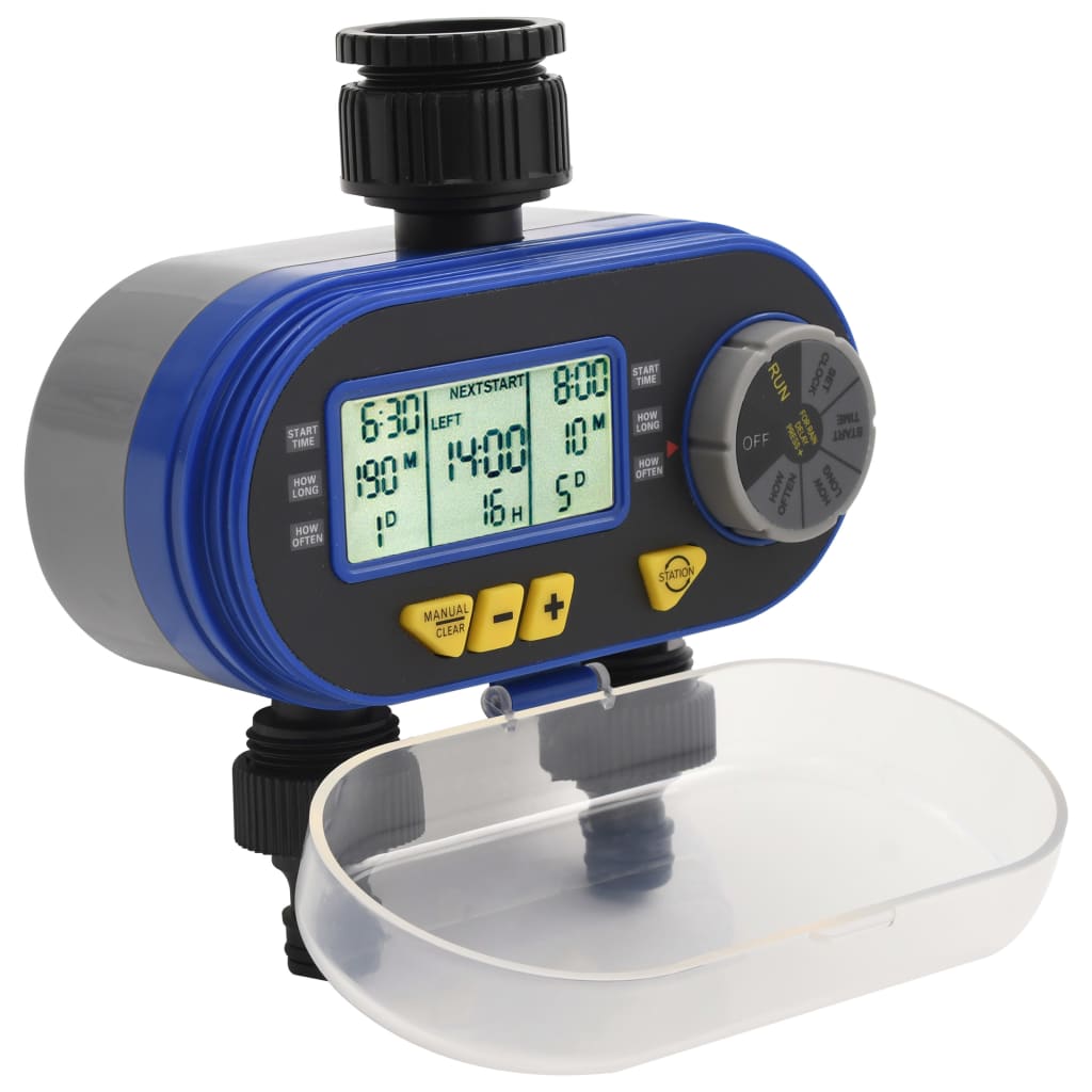 Timer per Irrigazione Automatico Digitale a Doppia Uscita cod mxl 48620