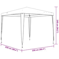 Tendone per Feste 2,5x2,5 m Bianco cod mxl 66085