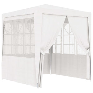 Gazebo Professionale con Pareti 2x2 m Bianco 90 g/m² 48516