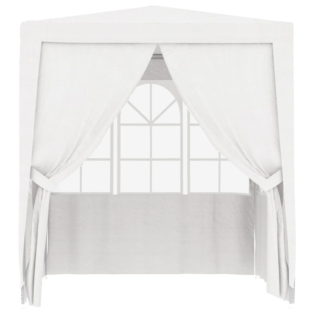 Gazebo Professionale con Pareti 2x2 m Bianco 90 g/m² 48516