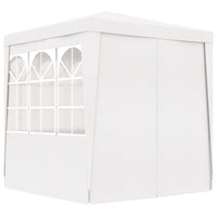 Gazebo Professionale con Pareti 2x2 m Bianco 90 g/m² 48516