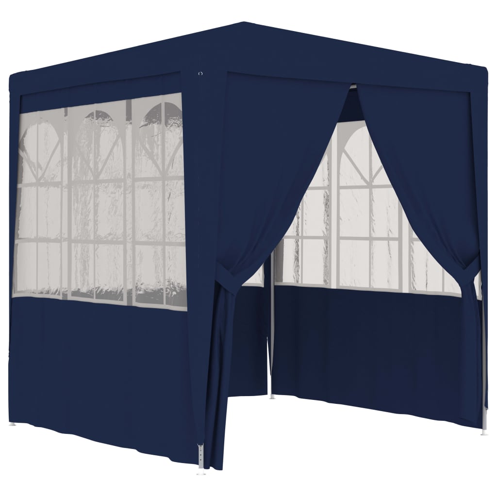 Gazebo Professionale con Pareti 2,5x2,5 m Blu 90 g/m² 48517