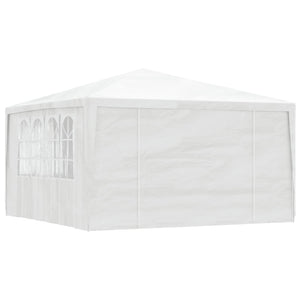 Gazebo Professionale con Pareti 4x4 m Bianco 90 g/m² 48525