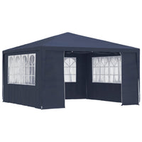 Gazebo Professionale con Pareti 4x4 m Blu 90 g/m² 48526