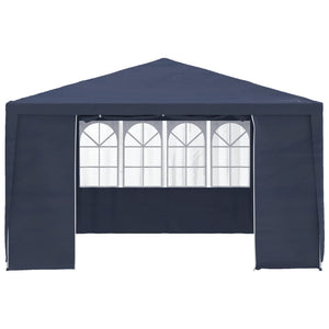 Gazebo Professionale con Pareti 4x4 m Blu 90 g/m² 48526