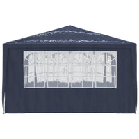 Gazebo Professionale con Pareti 4x4 m Blu 90 g/m² 48526