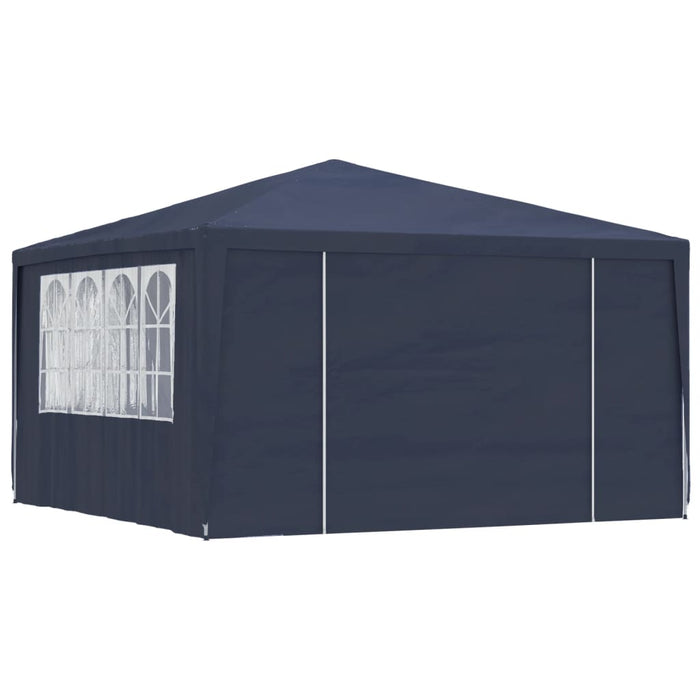 Gazebo Professionale con Pareti 4x4 m Blu 90 g/m² 48526