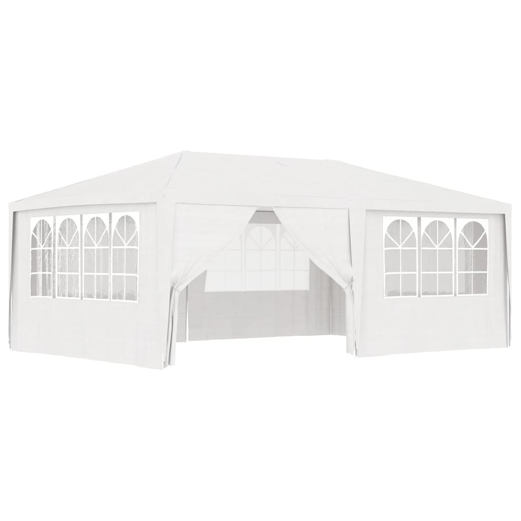 Gazebo Professionale con Pareti 4x6 m Bianco 90 g/m² cod mxl 66342