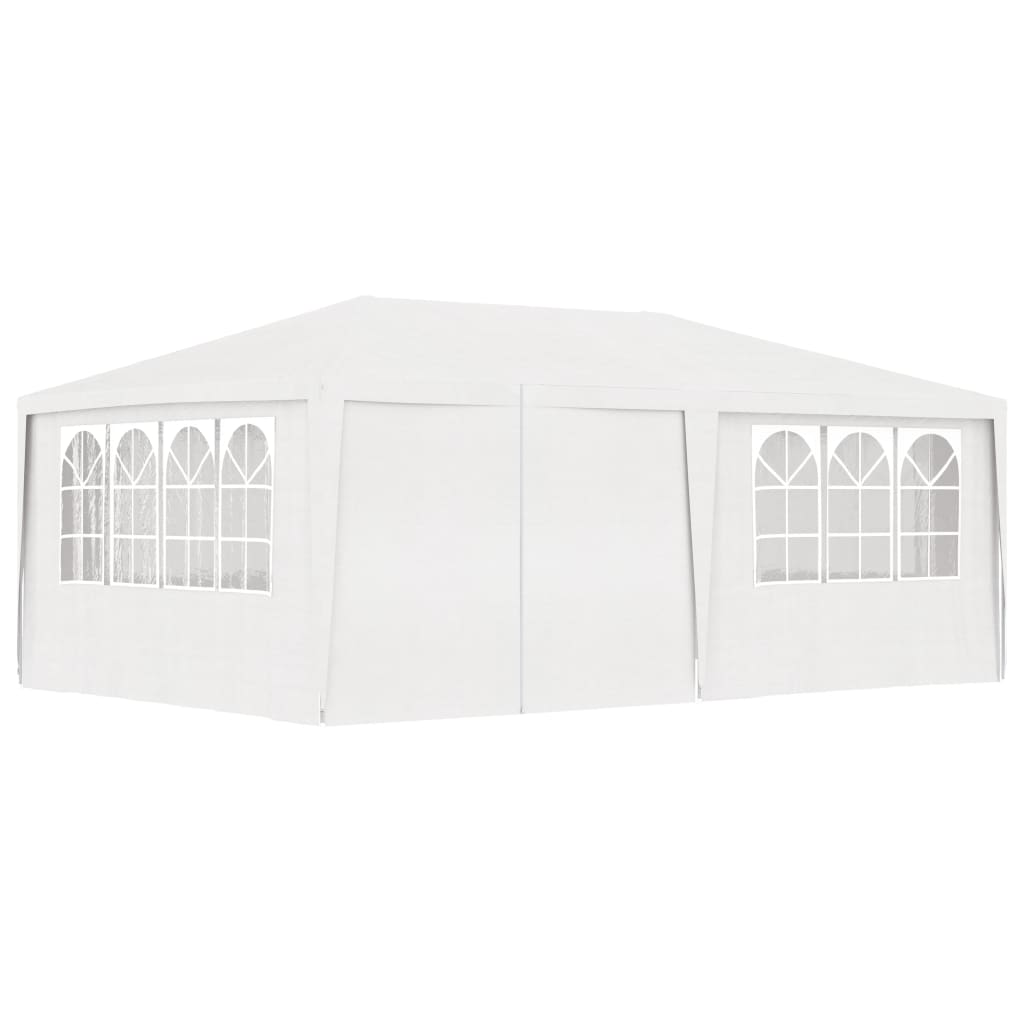 Gazebo Professionale con Pareti 4x6 m Bianco 90 g/m² cod mxl 66342