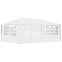 Gazebo Professionale con Pareti 4x6 m Bianco 90 g/m² cod mxl 66342