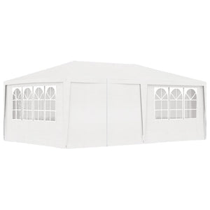 Gazebo Professionale con Pareti 4x6 m Bianco 90 g/m² cod mxl 66342