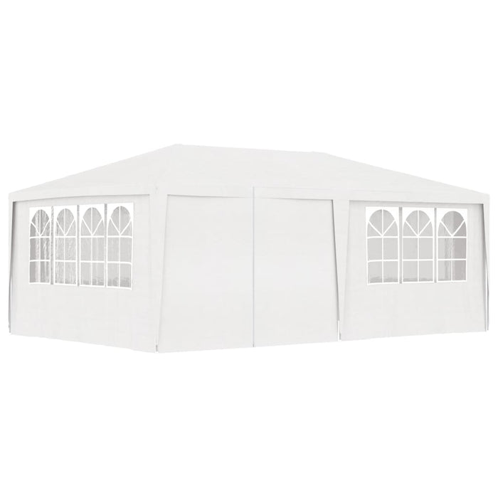 Gazebo Professionale con Pareti 4x6 m Bianco 90 g/m² cod mxl 66342