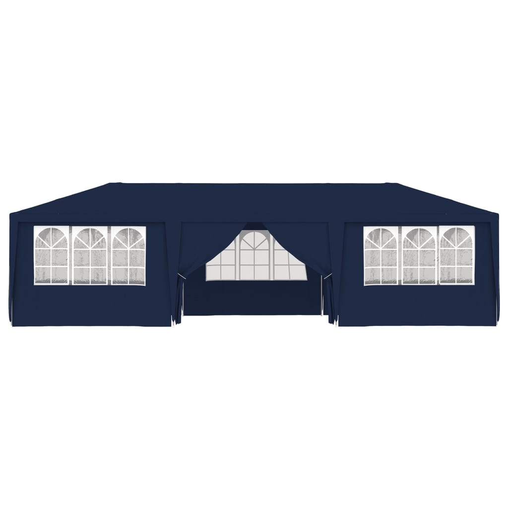 Gazebo Professionale con Pareti 4x9 m Blu 90 g/m² 48530