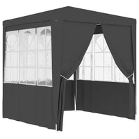 Gazebo Professionale con Pareti 2x2 m Antracite 90 g/m² cod mxl 66306