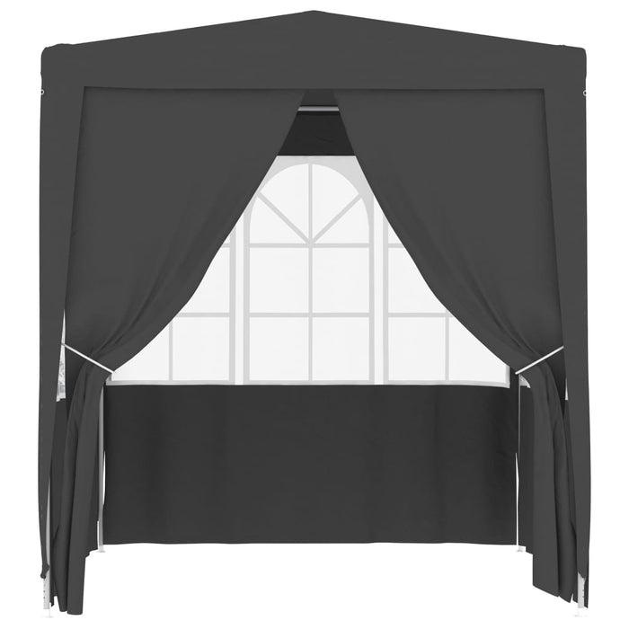 Gazebo Professionale con Pareti 2x2 m Antracite 90 g/m² cod mxl 66306