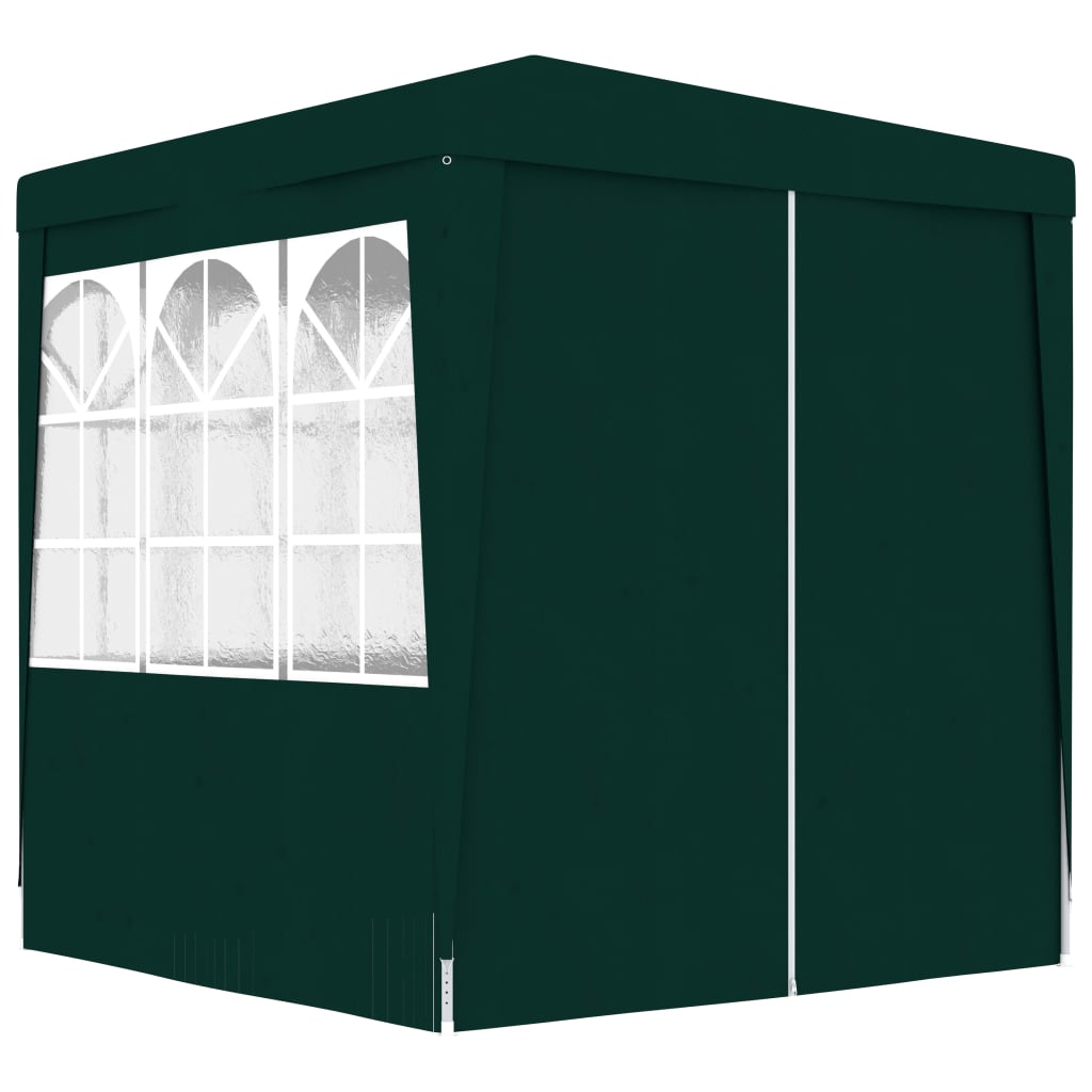 Gazebo Professionale con Pareti 2,5x2,5 m Verde 90 g/m² 48532