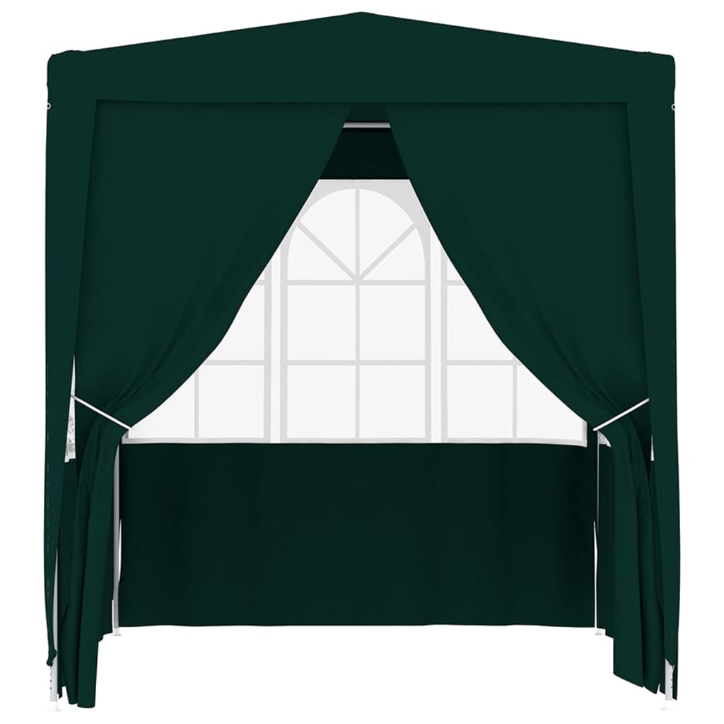 Gazebo Professionale con Pareti 2,5x2,5 m Verde 90 g/m² 48532