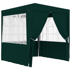 Gazebo Professionale con Pareti 2,5x2,5 m Verde 90 g/m² cod mxl 66378