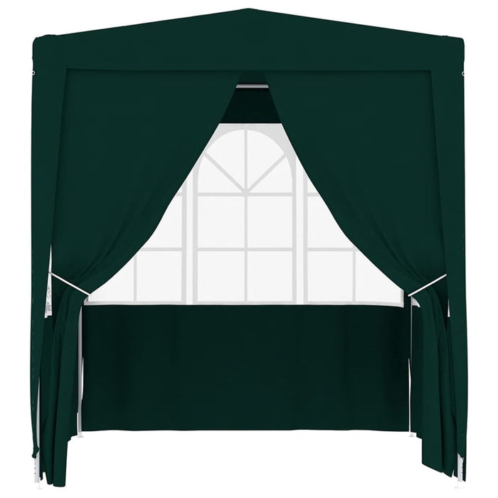 Gazebo Professionale con Pareti 2,5x2,5 m Verde 90 g/m² cod mxl 66378