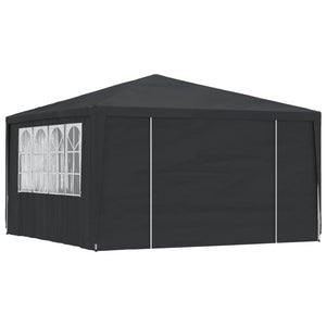 Gazebo Professionale con Pareti 4x4 m Antracite 90 g/m² cod mxl 53143