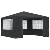 Gazebo Professionale con Pareti 4x4 m Antracite 90 g/m² cod mxl 53143