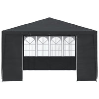 Gazebo Professionale con Pareti 4x4 m Antracite 90 g/m² cod mxl 53143