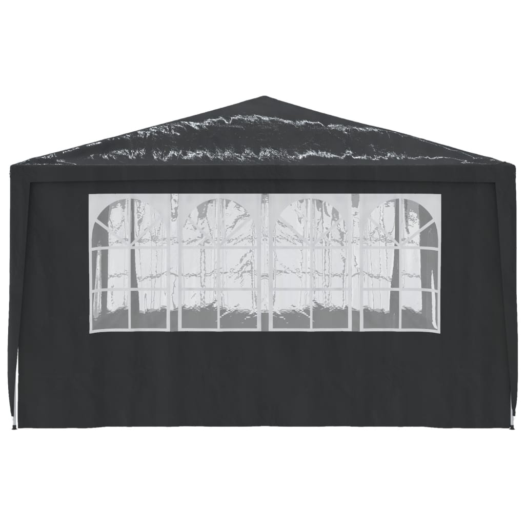 Gazebo Professionale con Pareti 4x4 m Antracite 90 g/m² cod mxl 53143