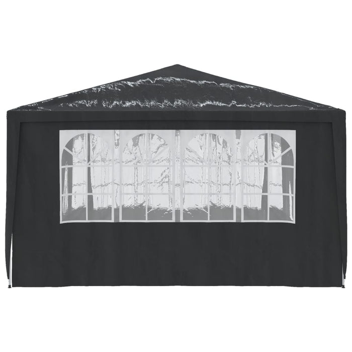 Gazebo Professionale con Pareti 4x4 m Antracite 90 g/m² cod mxl 53143