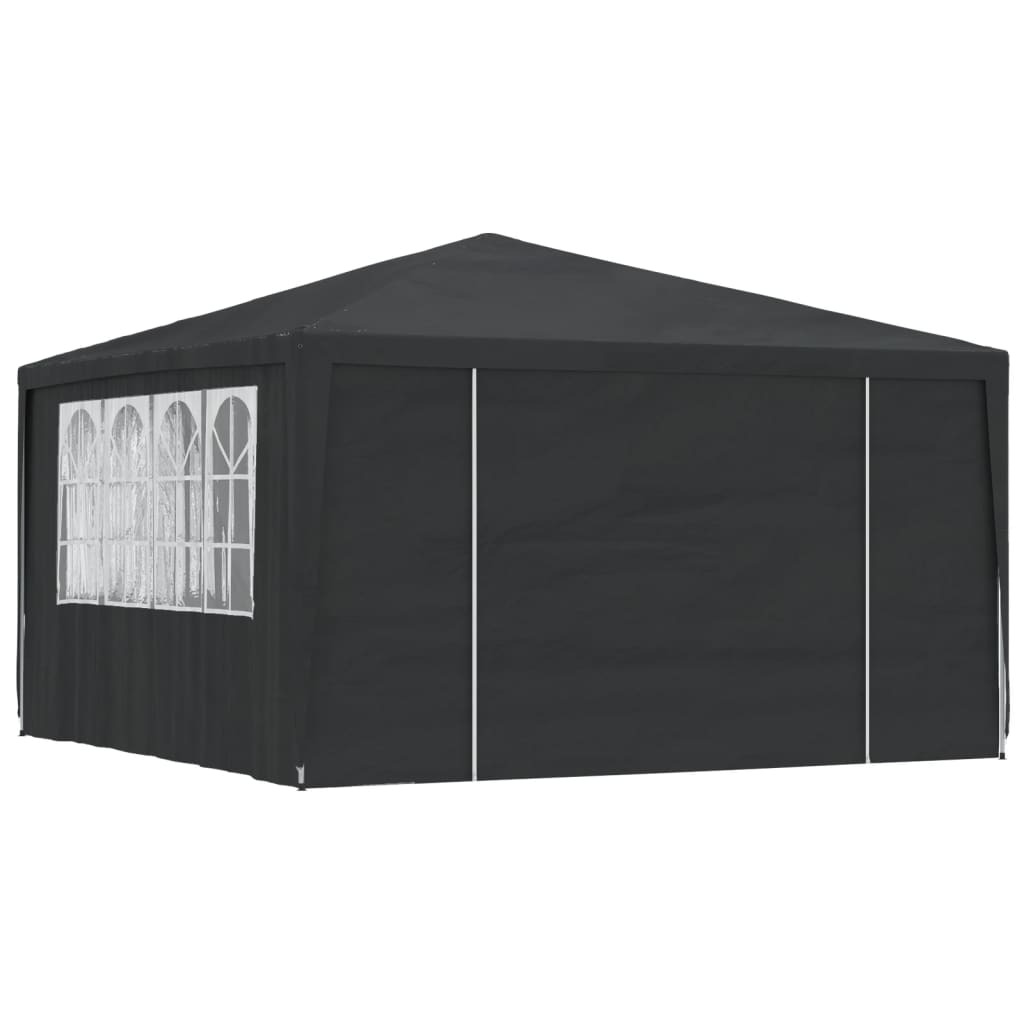 Gazebo Professionale con Pareti 4x4 m Verde 90 g/m² 48536