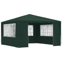 Gazebo Professionale con Pareti 4x4 m Verde 90 g/m² 48536