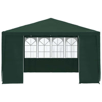 Gazebo Professionale con Pareti 4x4 m Verde 90 g/m² 48536