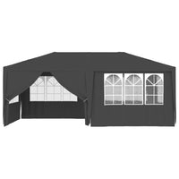 Gazebo Professionale con Pareti 4x6 m Antracite 90 g/m² cod mxl 66316